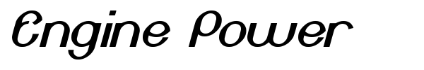 Engine Power font preview
